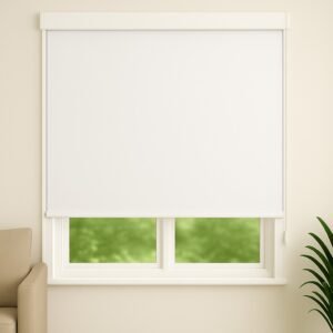 וילון גלילה - לבן