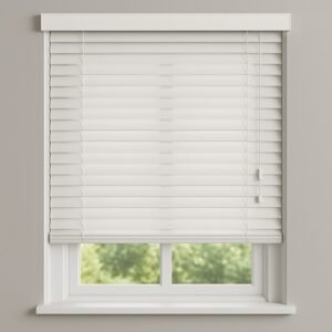 תריס ונציאני מעץ - לבן