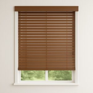 תריס ונציאני מpvc מוקצף - חום