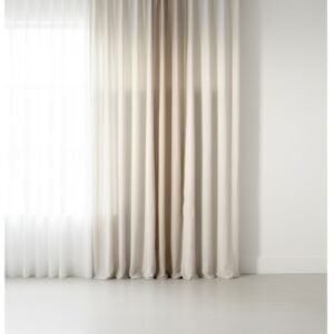 וילון בד - דגם קורונה